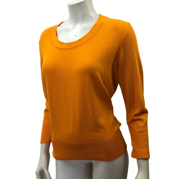 Nike Golf Fit Dry Womens Orange Knit Sweater Long Sleeve Lightweight Md - Picture 2 of 7